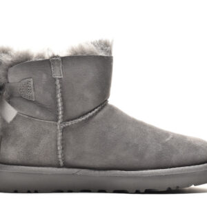 UGG MINI BAILEY BOW II 1016501 z kokardą szare